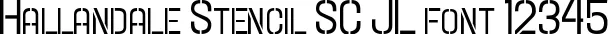 Dynamic Hallandale Stencil SC JL Font Preview https://safirsoft.com