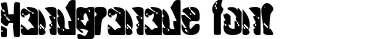 Dynamic Handgranade Font Preview https://safirsoft.com