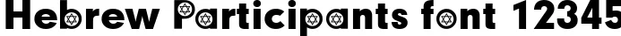 Dynamic Hebrew Participants Font Preview https://safirsoft.com