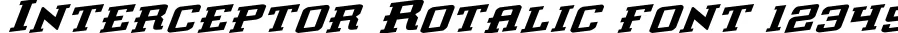 Dynamic Interceptor Rotalic Font Preview https://safirsoft.com