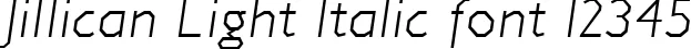 Dynamic Jillican Light Italic Font Preview https://safirsoft.com