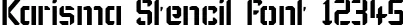 Dynamic Karisma Stencil Font Preview https://safirsoft.com