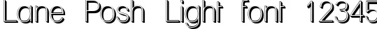 Dynamic Lane Posh Light Font Preview https://safirsoft.com