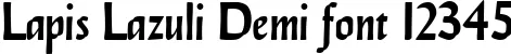 Dynamic Lapis Lazuli Demi Font Preview https://safirsoft.com