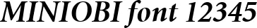 Dynamic MINIOBI Font Preview https://safirsoft.com
