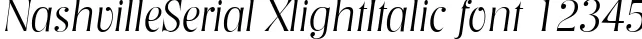 Dynamic NashvilleSerial XlightItalic Font Preview https://safirsoft.com
