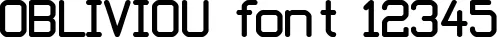 Dynamic OBLIVIOU Font Preview https://safirsoft.com