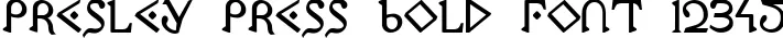 Dynamic Presley Press Bold Font Preview https://safirsoft.com
