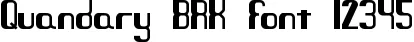 Dynamic Quandary BRK Font Preview https://safirsoft.com