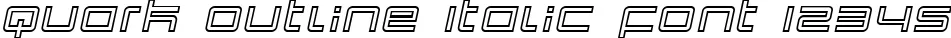 Dynamic Quark Outline Italic Font Preview https://safirsoft.com