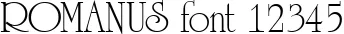 Dynamic ROMANUS Font Preview https://safirsoft.com