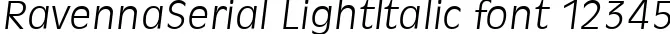 Dynamic RavennaSerial LightItalic Font Preview https://safirsoft.com