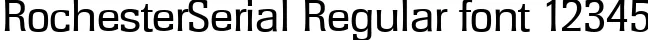 Dynamic RochesterSerial Regular Font Preview https://safirsoft.com