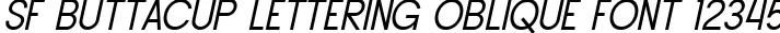 Dynamic SF Buttacup Lettering Oblique Font Preview https://safirsoft.com