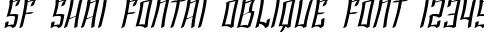 Dynamic SF Shai Fontai Oblique Font Preview https://safirsoft.com