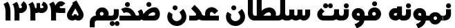 Dynamic Sultan Adan Bold Font Preview https://safirsoft.com