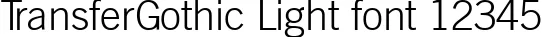 Dynamic TransferGothic Light Font Preview https://safirsoft.com