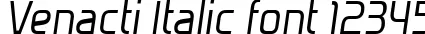 Dynamic Venacti Italic Font Preview https://safirsoft.com