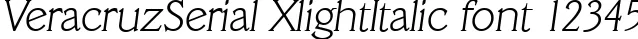 Dynamic VeracruzSerial XlightItalic Font Preview https://safirsoft.com