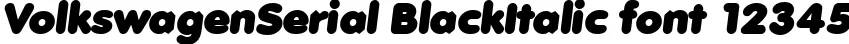 Dynamic VolkswagenSerial BlackItalic Font Preview https://safirsoft.com