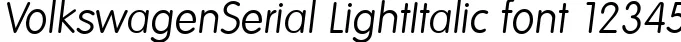 Dynamic VolkswagenSerial LightItalic Font Preview https://safirsoft.com
