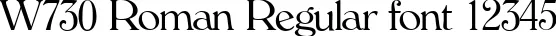 Dynamic W730 Roman Regular Font Preview https://safirsoft.com