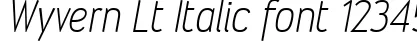 Dynamic Wyvern Lt Italic Font Preview https://safirsoft.com