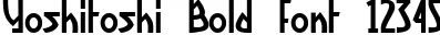 Dynamic Yoshitoshi Bold Font Preview https://safirsoft.com