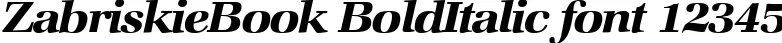 Dynamic ZabriskieBook BoldItalic Font Preview https://safirsoft.com