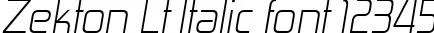 Dynamic Zekton Lt Italic Font Preview https://safirsoft.com