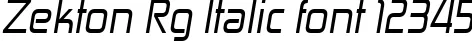 Dynamic Zekton Rg Italic Font Preview https://safirsoft.com