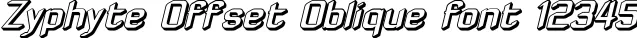 Dynamic Zyphyte Offset Oblique Font Preview https://safirsoft.com