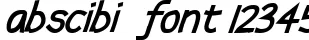 Dynamic abscibi  Font Preview https://safirsoft.com