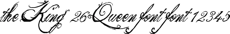 Dynamic the King  26 Queen font Font Preview https://safirsoft.com