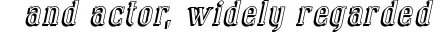 Covington Shadow Italic Font Preview - https://safirsoft.com