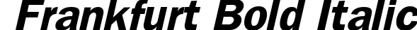 Frankfurt Bold Italic Font Preview - https://safirsoft.com