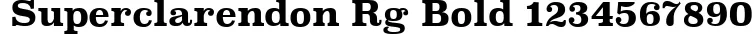 Superclarendon Rg Bold Font Preview - https://safirsoft.com