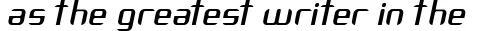 Dynamic Arbeka  Italic Font Preview https://safirsoft.com